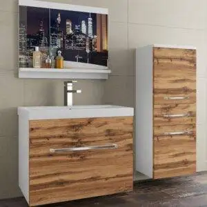 Bonitos muebles de baño.